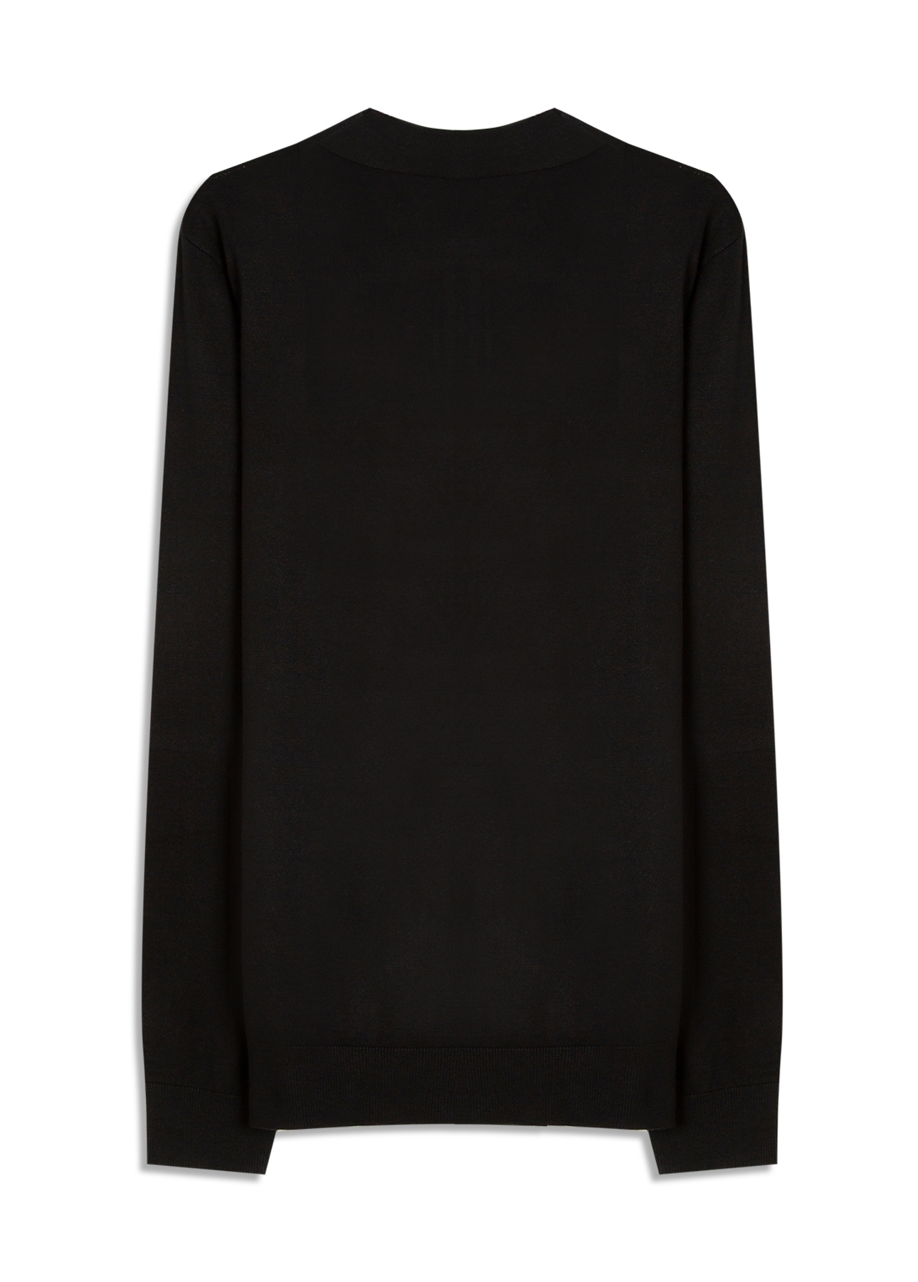 Tricot Polo Sweater Preto