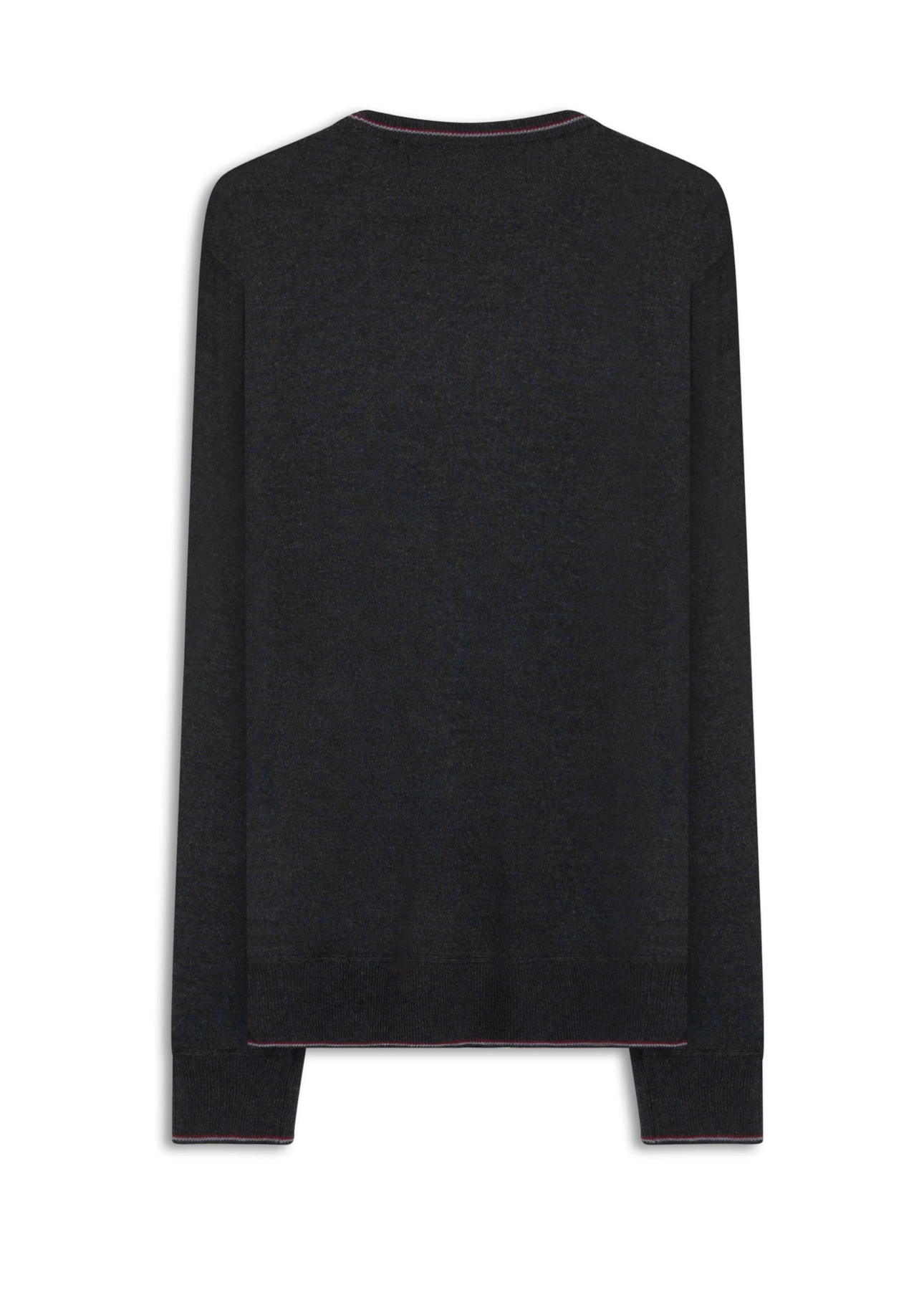 Tricot Poly Sweater Stripes Chumbo Mescla