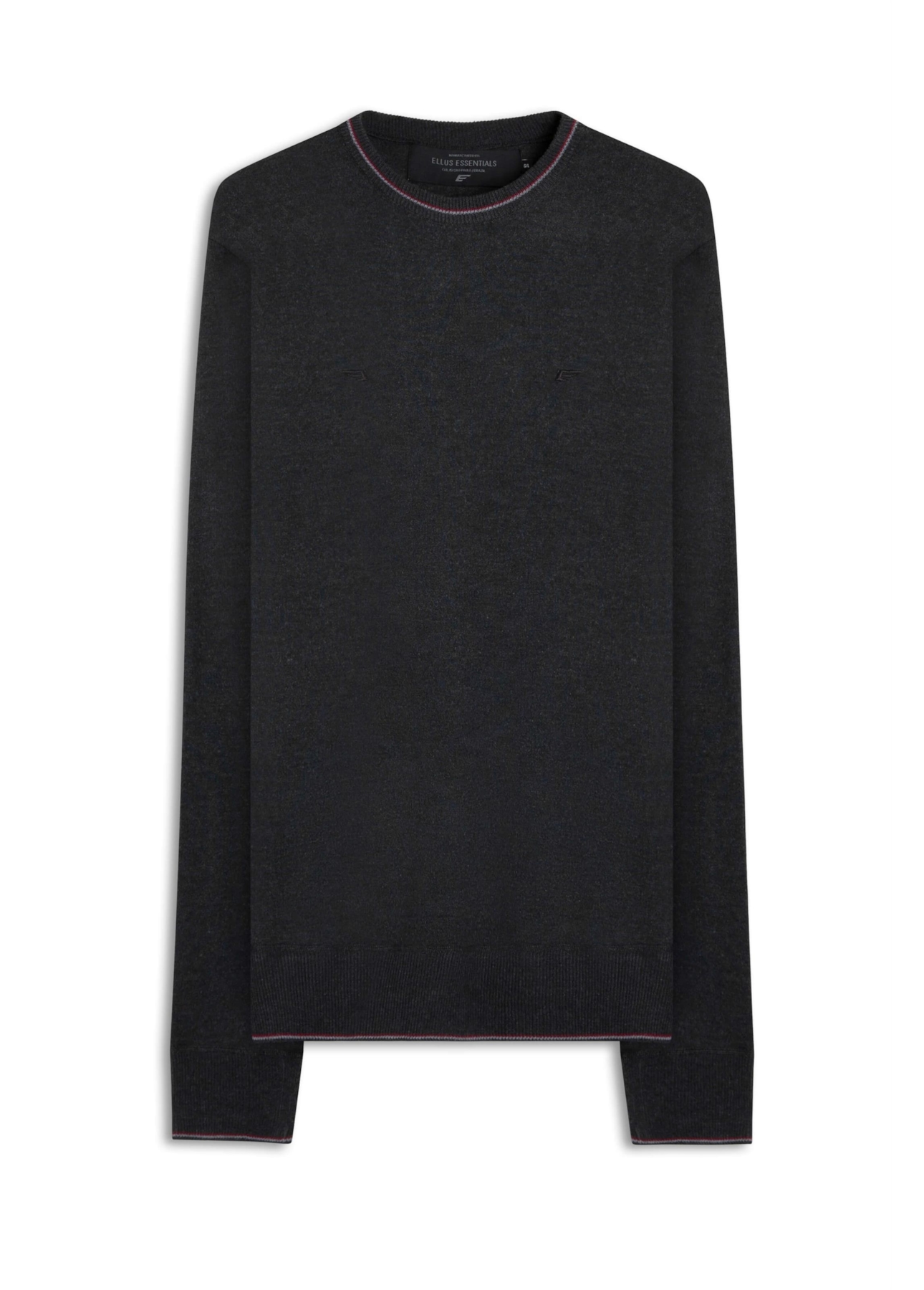 Tricot Poly Sweater Stripes Chumbo Mescla