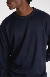 Tricot Poly Sweater Stripes Dark Navy