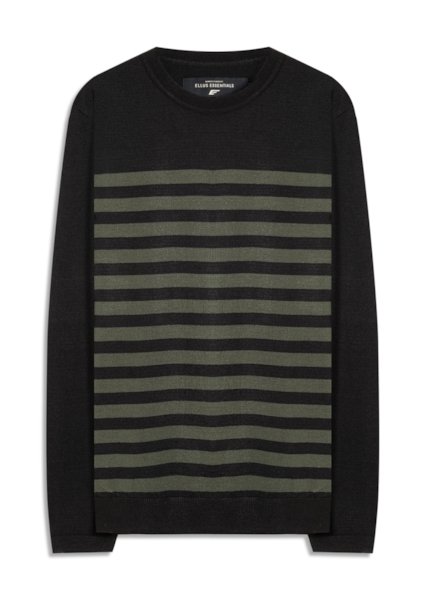 Tricot Power Knit Stripes Verde Militar