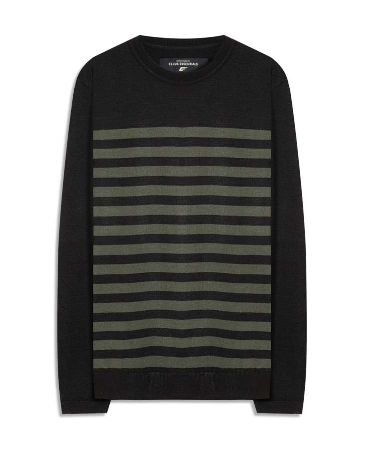 Tricot Power Knit Stripes Verde Militar