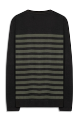 Tricot Power Knit Stripes Verde Militar