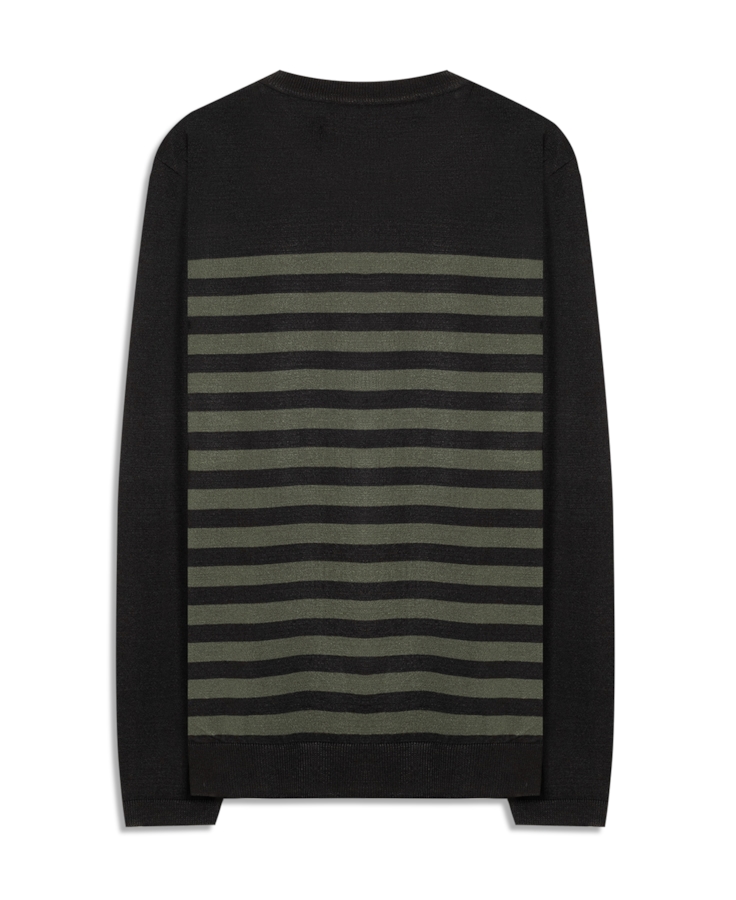 Tricot Power Knit Stripes Verde Militar