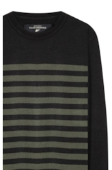 Tricot Power Knit Stripes Verde Militar
