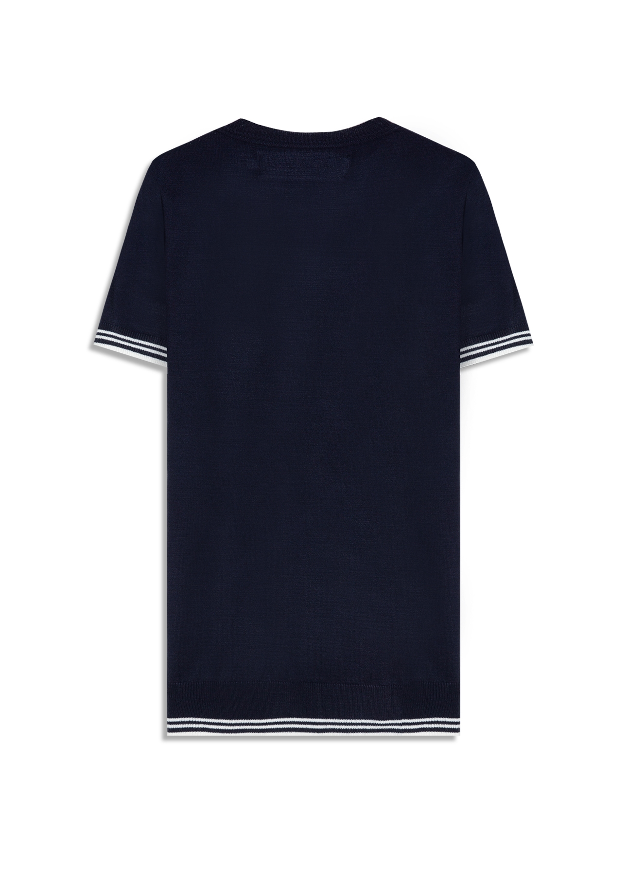 Tricot Power Knit T-Shirt Jersey Piping Mc Dark Navy