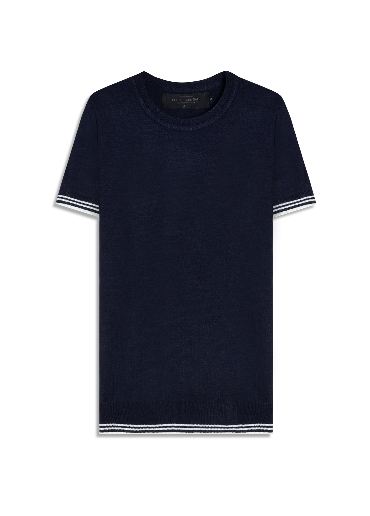 Tricot Power Knit T-Shirt Jersey Piping Mc Dark Navy