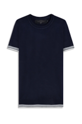 Tricot Power Knit T-Shirt Jersey Piping Mc Dark Navy