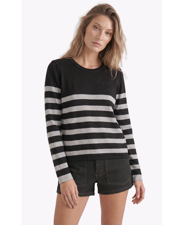 Tricot Power Stripes Cinza Medio