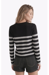 Tricot Power Stripes Cinza Medio