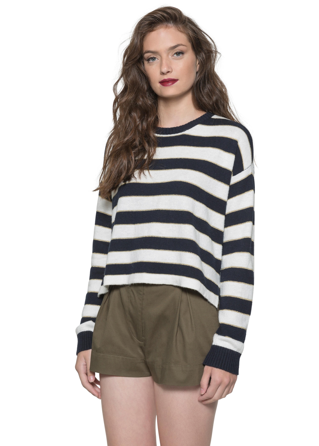 Tricot Round Neck Off White