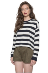 Tricot Round Neck Off White