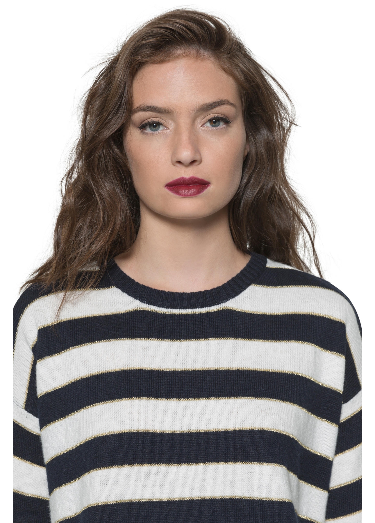Tricot Round Neck Off White