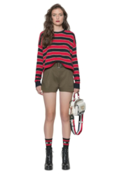 Tricot Round Neck Vermelho