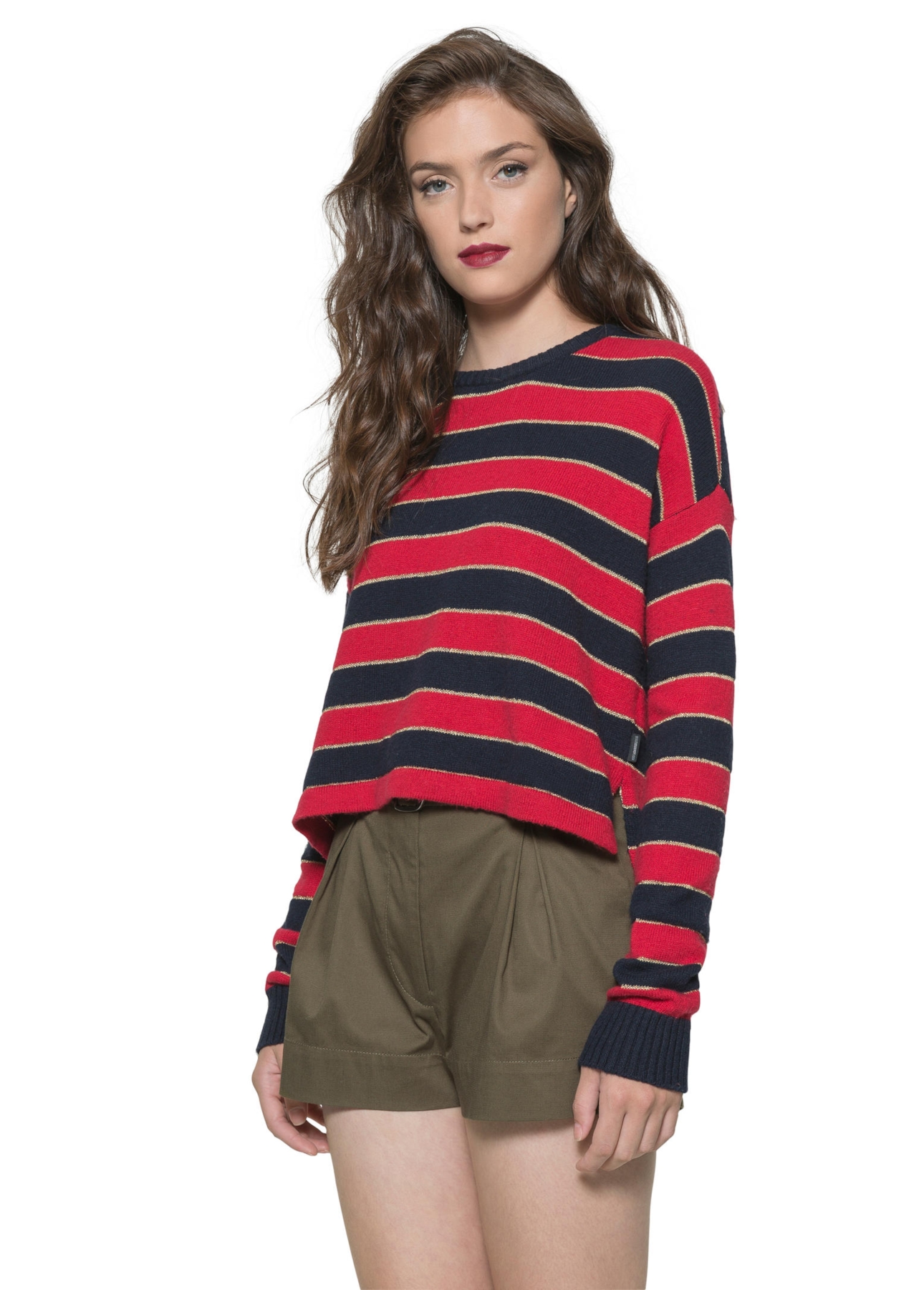 Tricot Round Neck Vermelho