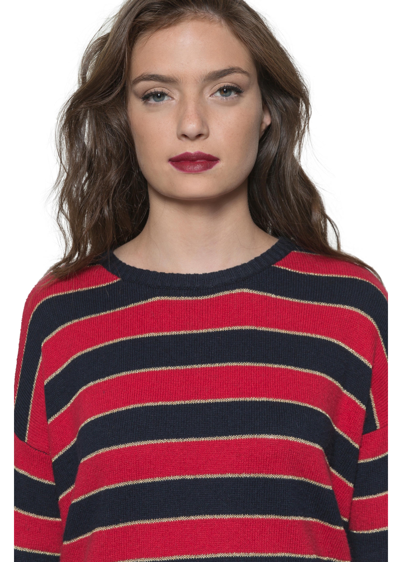 Tricot Round Neck Vermelho