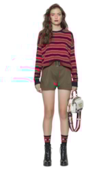 Tricot Round Neck Vermelho