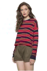 Tricot Round Neck Vermelho