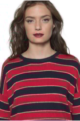 Tricot Round Neck Vermelho