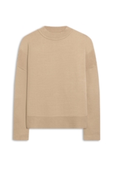 Tricot Siena Knit Wide Turtleneck Areia