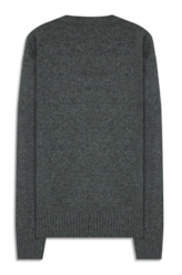 Tricot Snug Emblem Sweater Cinza Medio