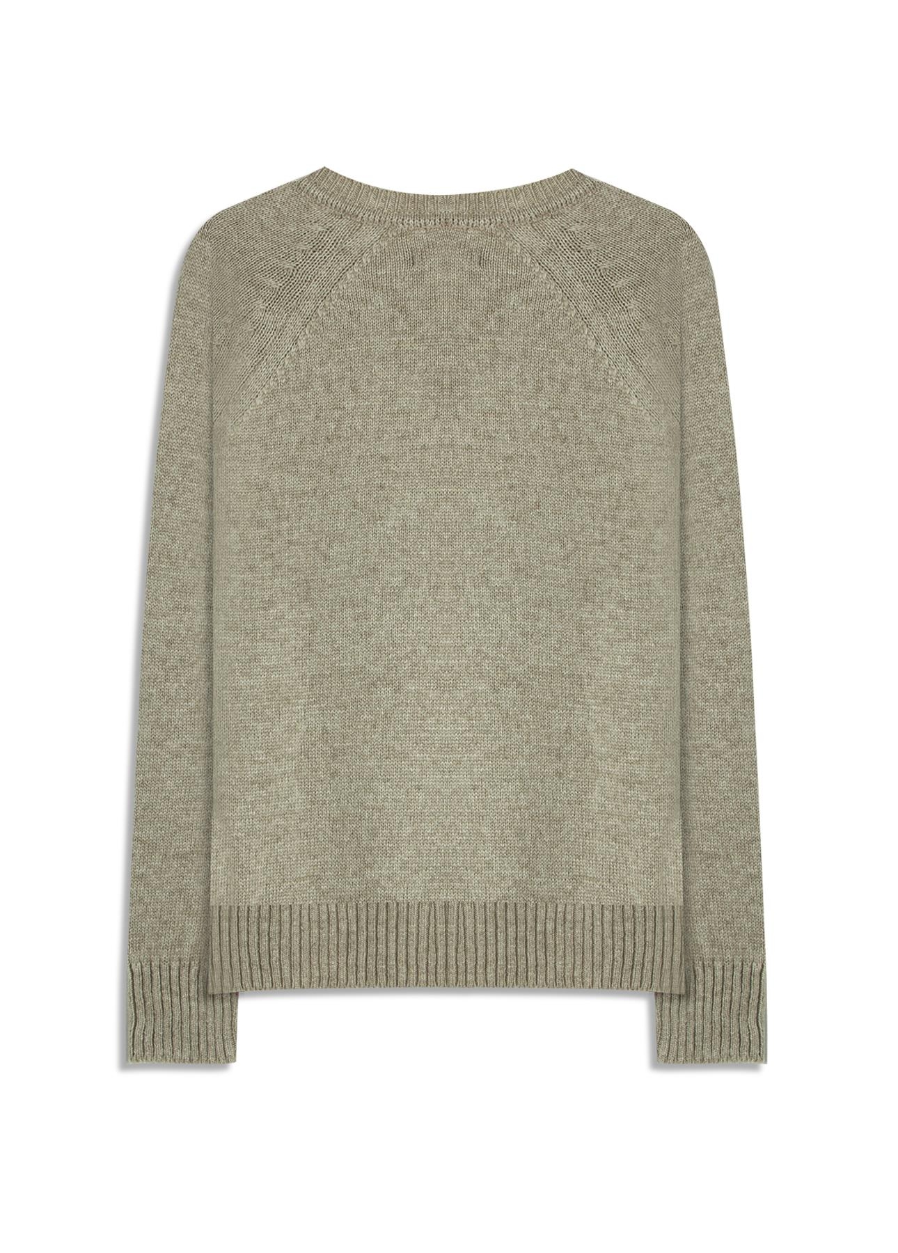 Tricot Snug Knit Emblem Sweater Areia