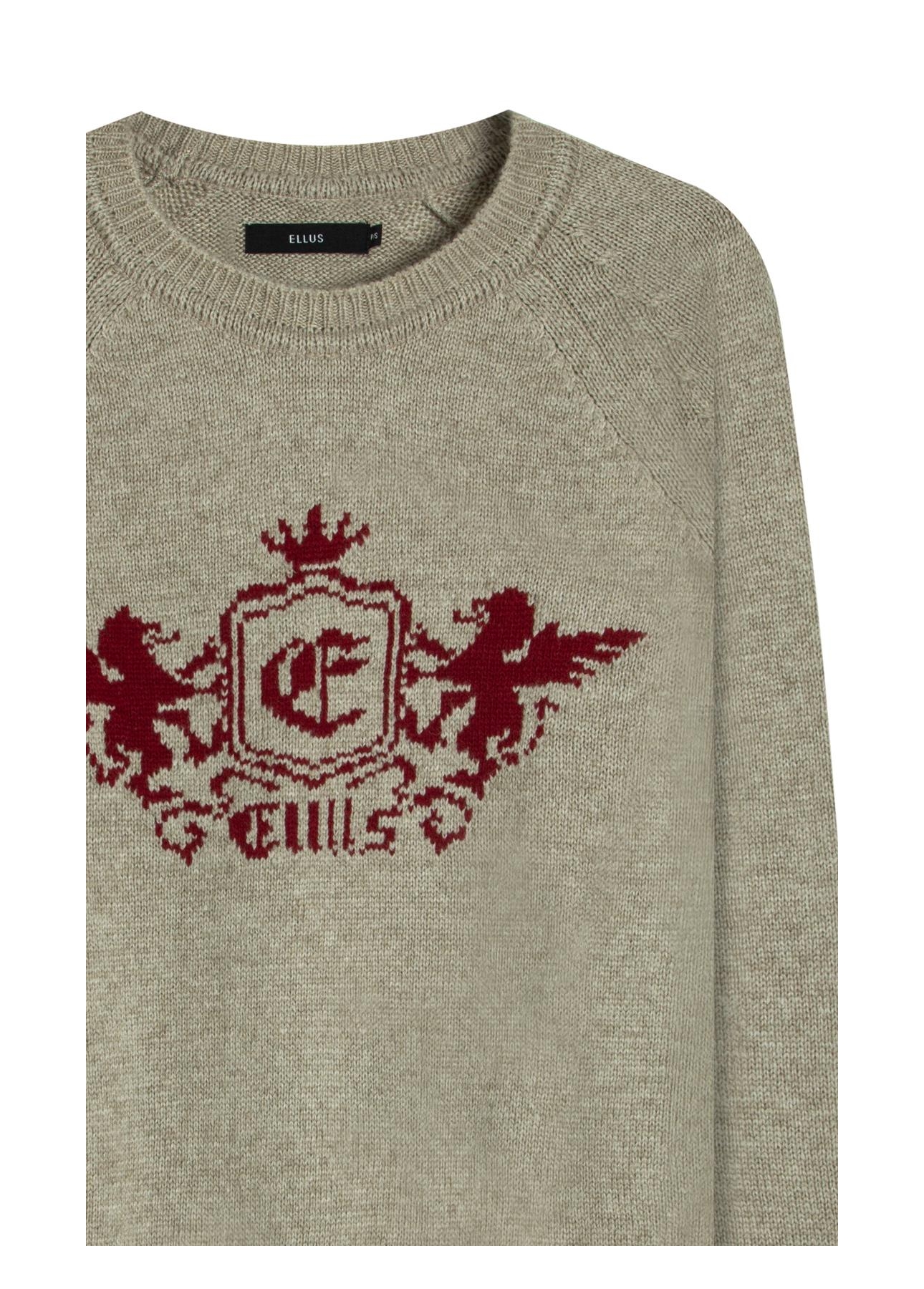 Tricot Snug Knit Emblem Sweater Areia