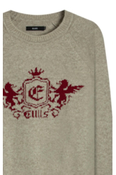 Tricot Snug Knit Emblem Sweater Areia