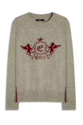 Tricot Snug Knit Emblem Sweater Areia