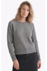 Tricot Snug Knit Sweater Cinza Medio