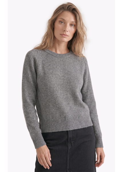 Tricot Snug Knit Sweater Cinza Medio