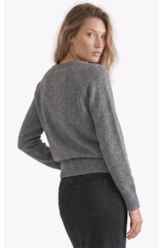 Tricot Snug Knit Sweater Cinza Medio
