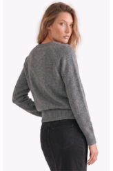 Tricot Snug Knit Sweater Cinza Medio