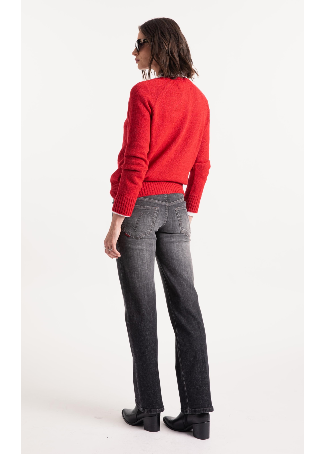 Tricot Snug Knit Sweater Vermelho