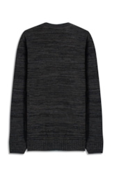 Tricot Sweater Mixed Round Neck Verde Militar