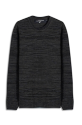 Tricot Sweater Mixed Round Neck Verde Militar