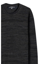Tricot Sweater Mixed Round Neck Verde Militar
