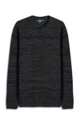 Tricot Sweater Mixed Round Neck Verde Militar