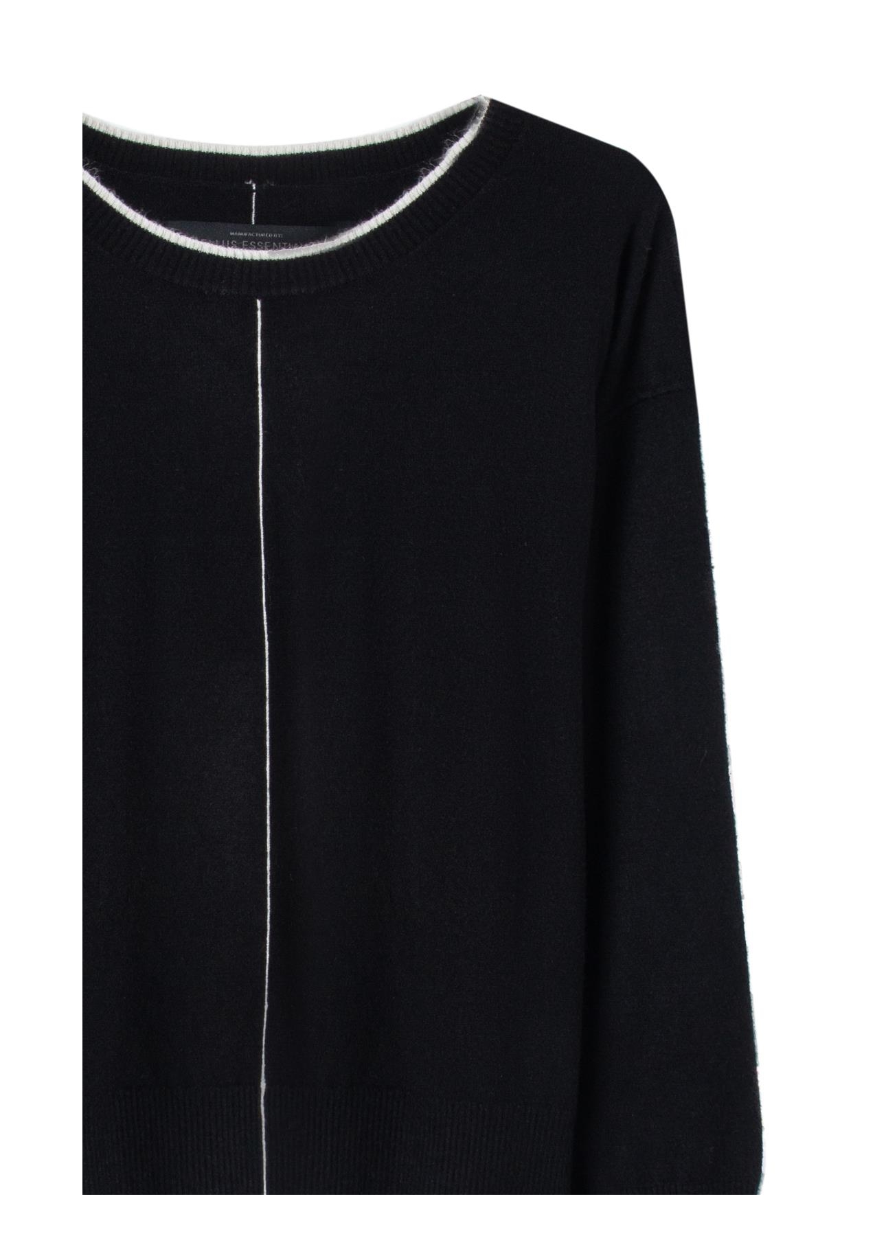 Tricot Techno Piping Sweater Preto