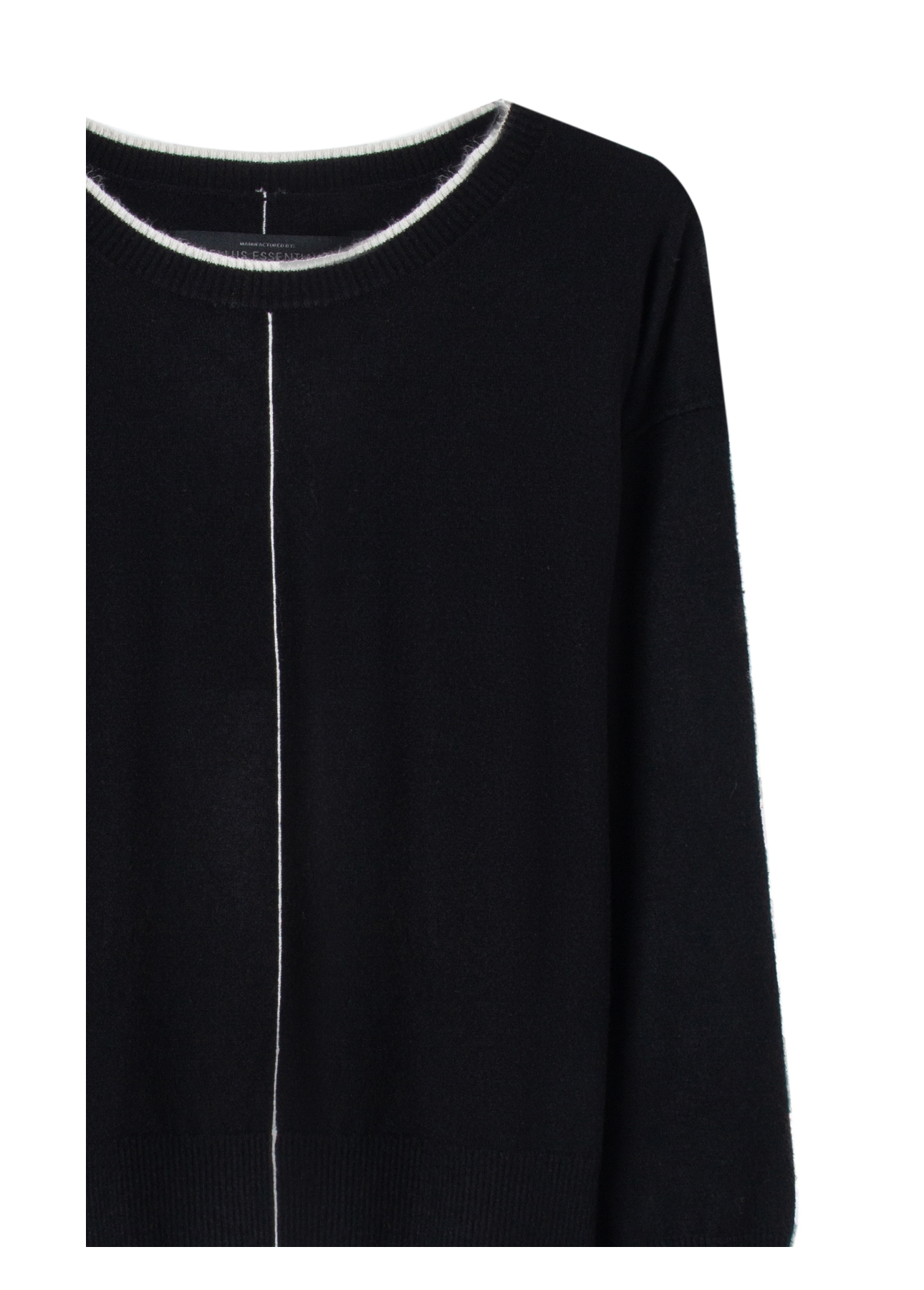 Tricot Techno Piping Sweater Preto