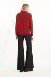 Tricot Techno Piping Sweater Vermelho