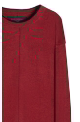 Tricot Techno Piping Sweater Vermelho