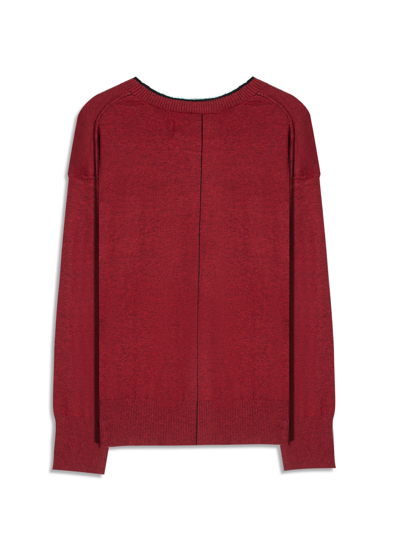Tricot Techno Piping Sweater Vermelho