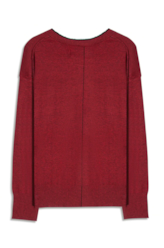 Tricot Techno Piping Sweater Vermelho