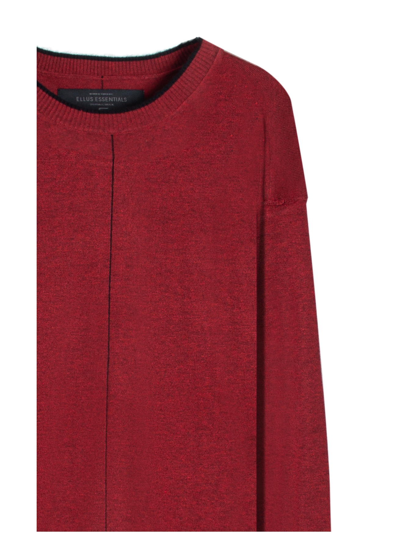 Tricot Techno Piping Sweater Vermelho