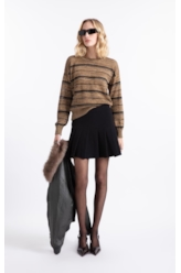 Tricot Techno Stripes Stitches Sandy Mescla