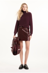 Tricot Techno Turtleneck Soft Touch Bordeaux