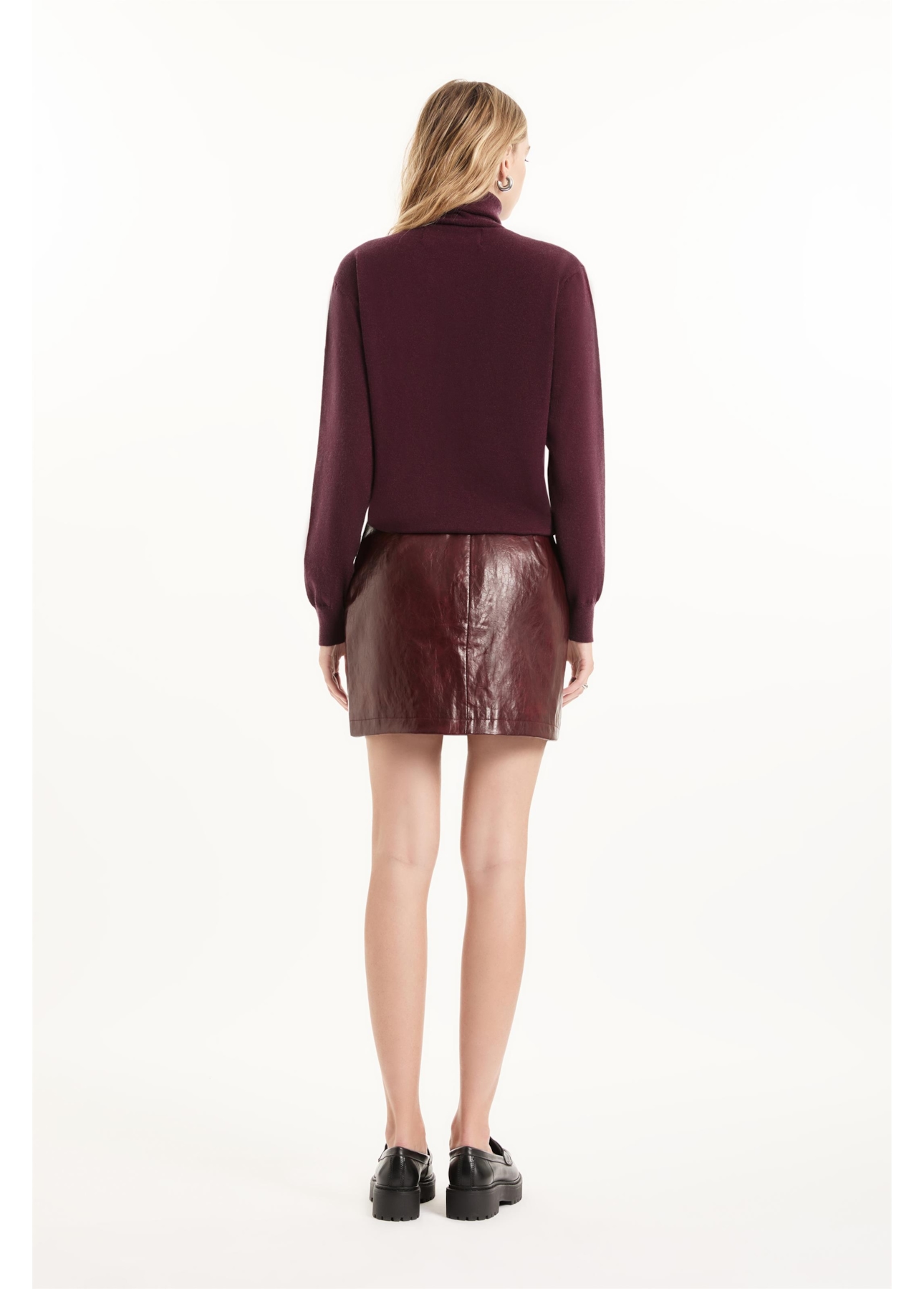 Tricot Techno Turtleneck Soft Touch Bordeaux