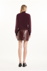 Tricot Techno Turtleneck Soft Touch Bordeaux