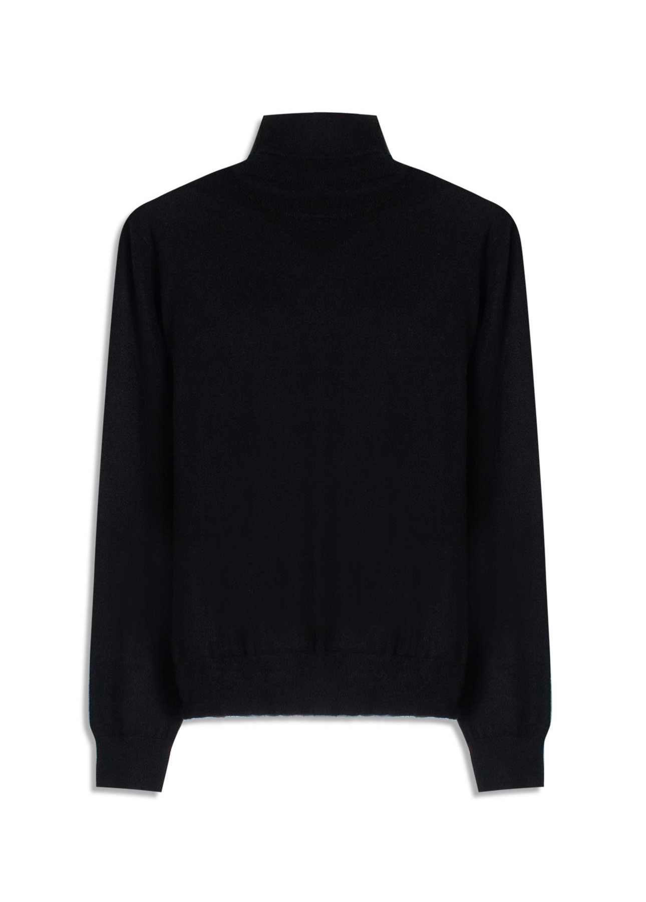 Tricot Techno Turtleneck Soft Touch Preto